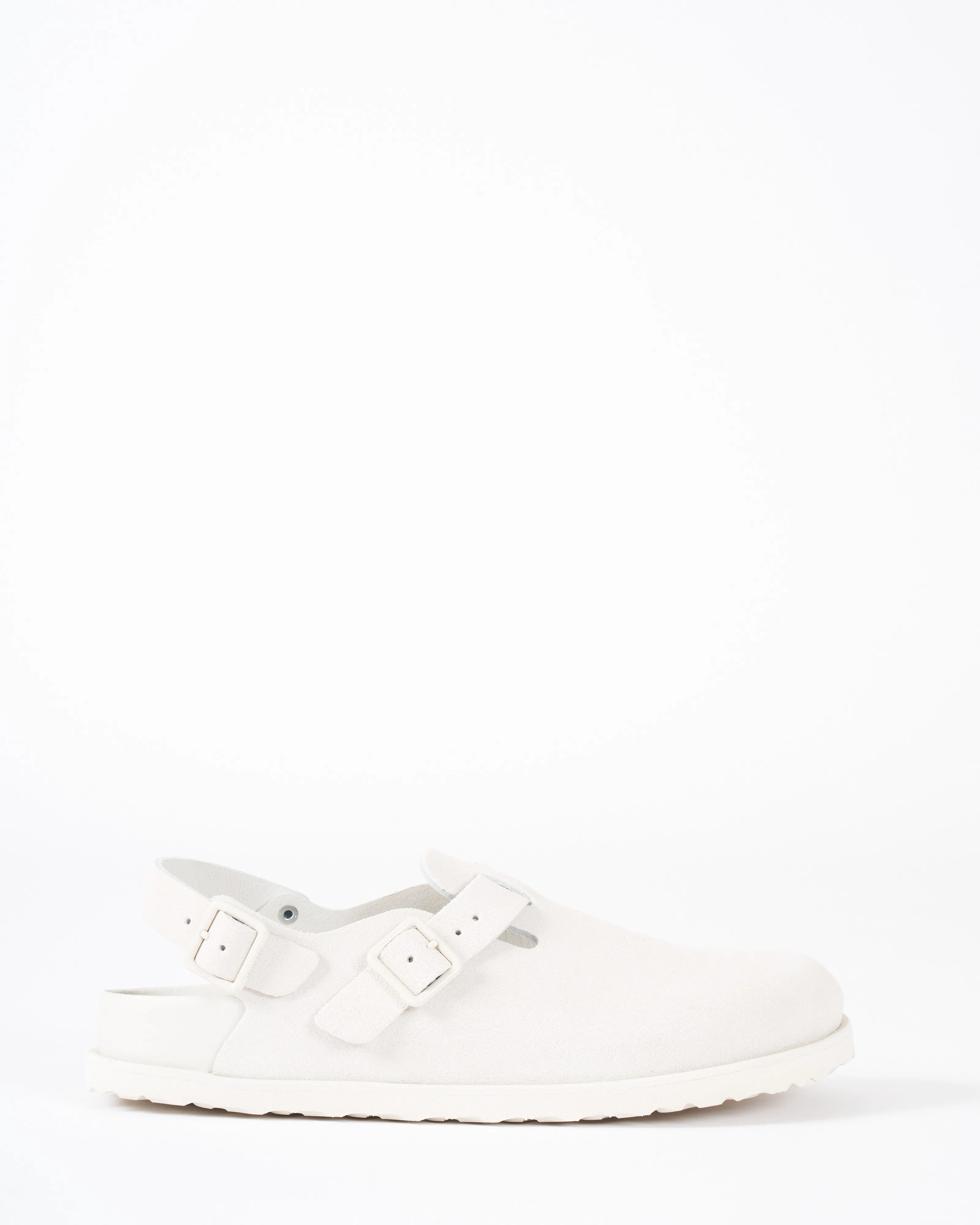 tokio suede clog - bone