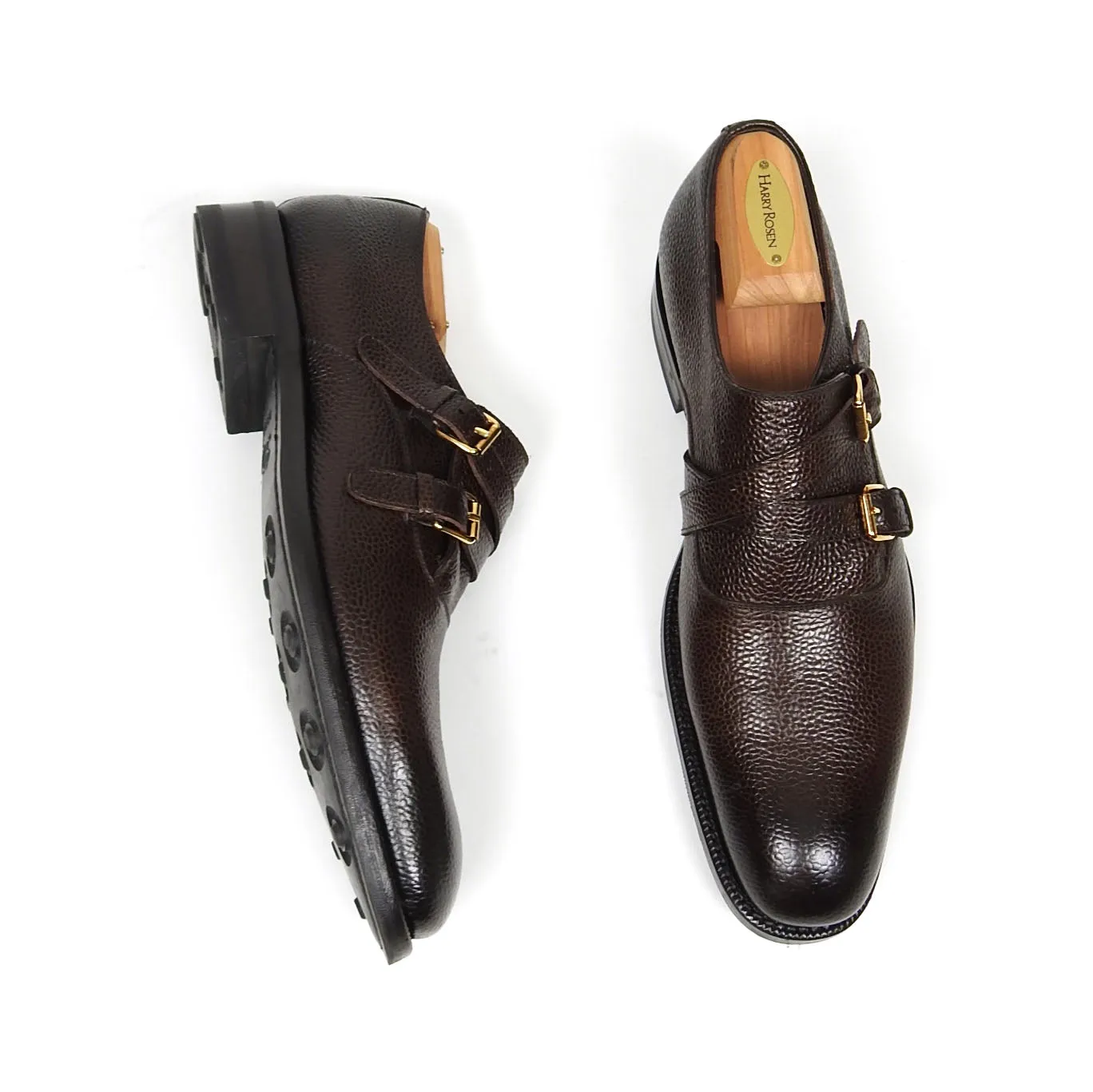 Tom Ford Pebble Leather Monk Strap Shoe Size 9.5