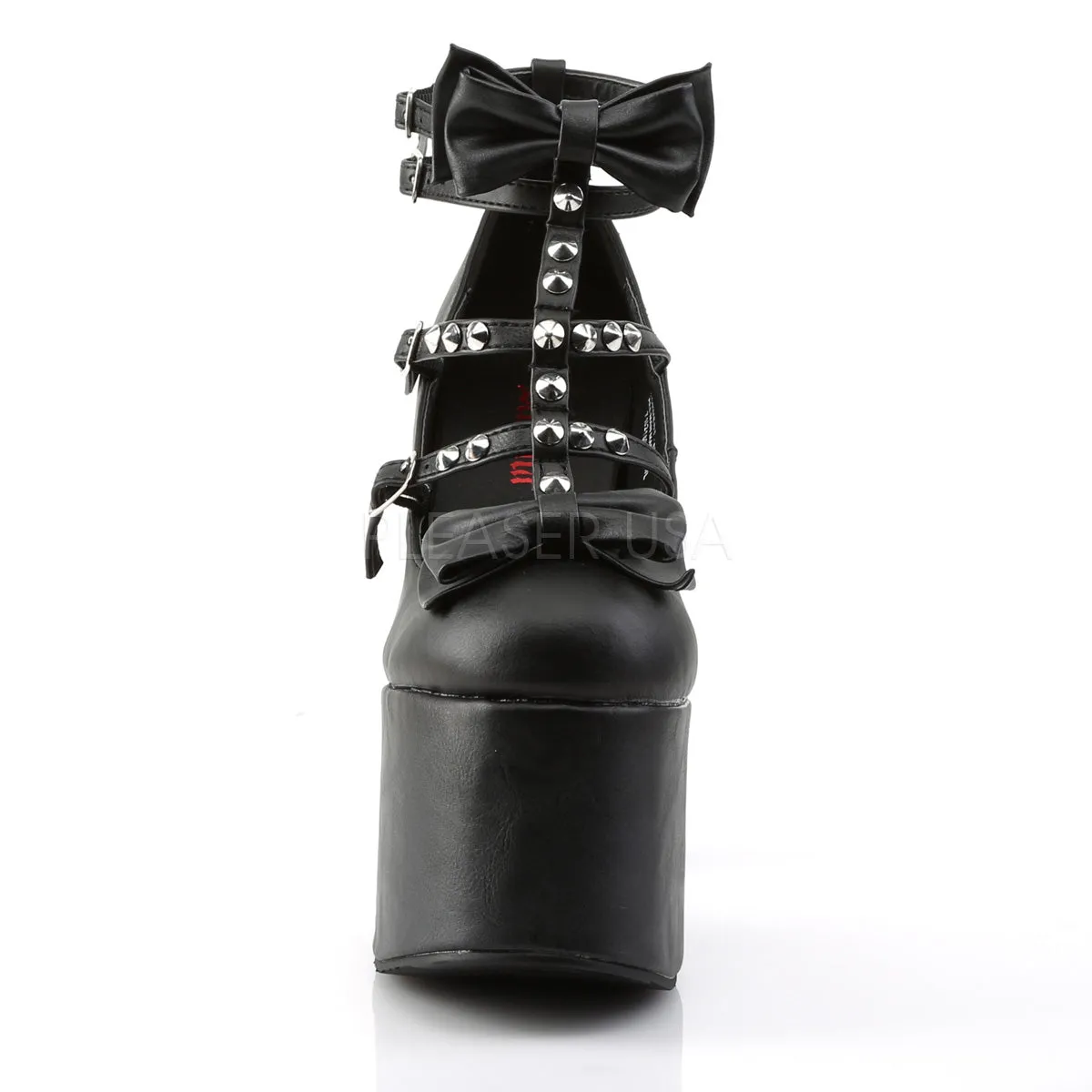 TORMENT-600  Black Vegan Leather