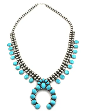 Turquoise Squash Blossom Necklace