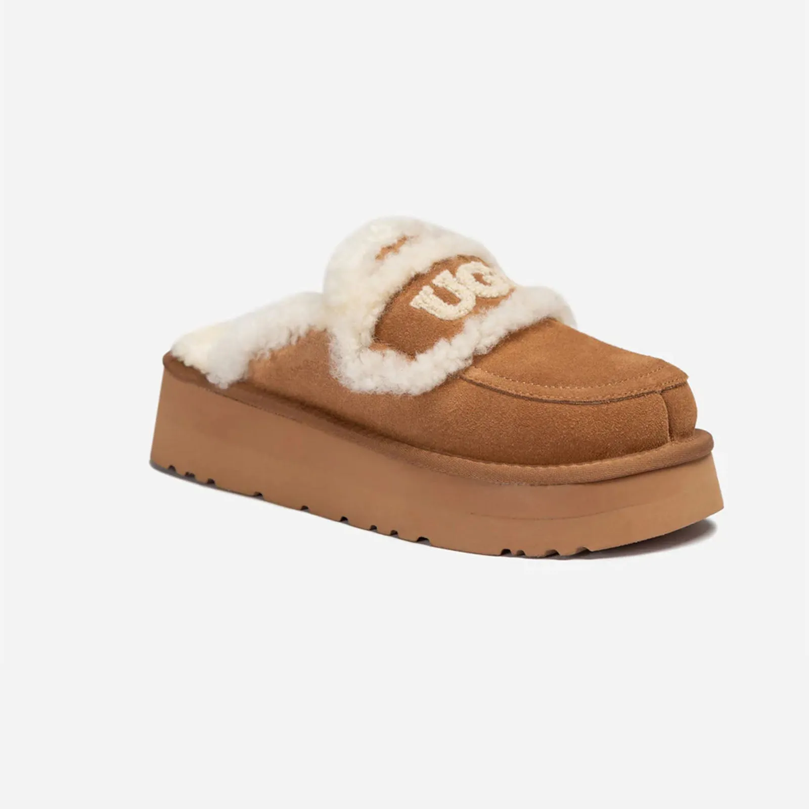 Ugg Slipper Ladies Platform Violet Chestnut 39