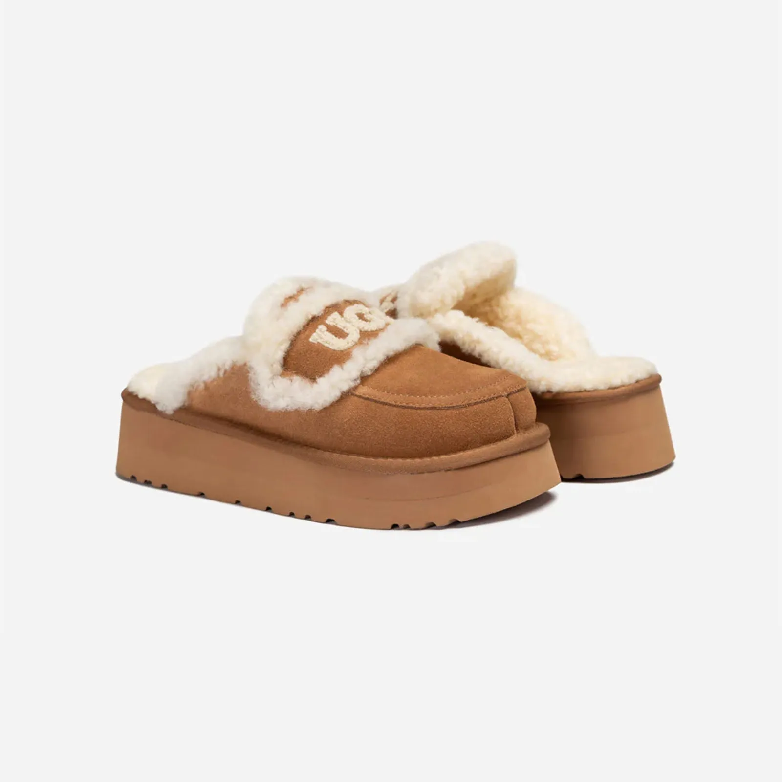 Ugg Slipper Ladies Platform Violet Chestnut 39