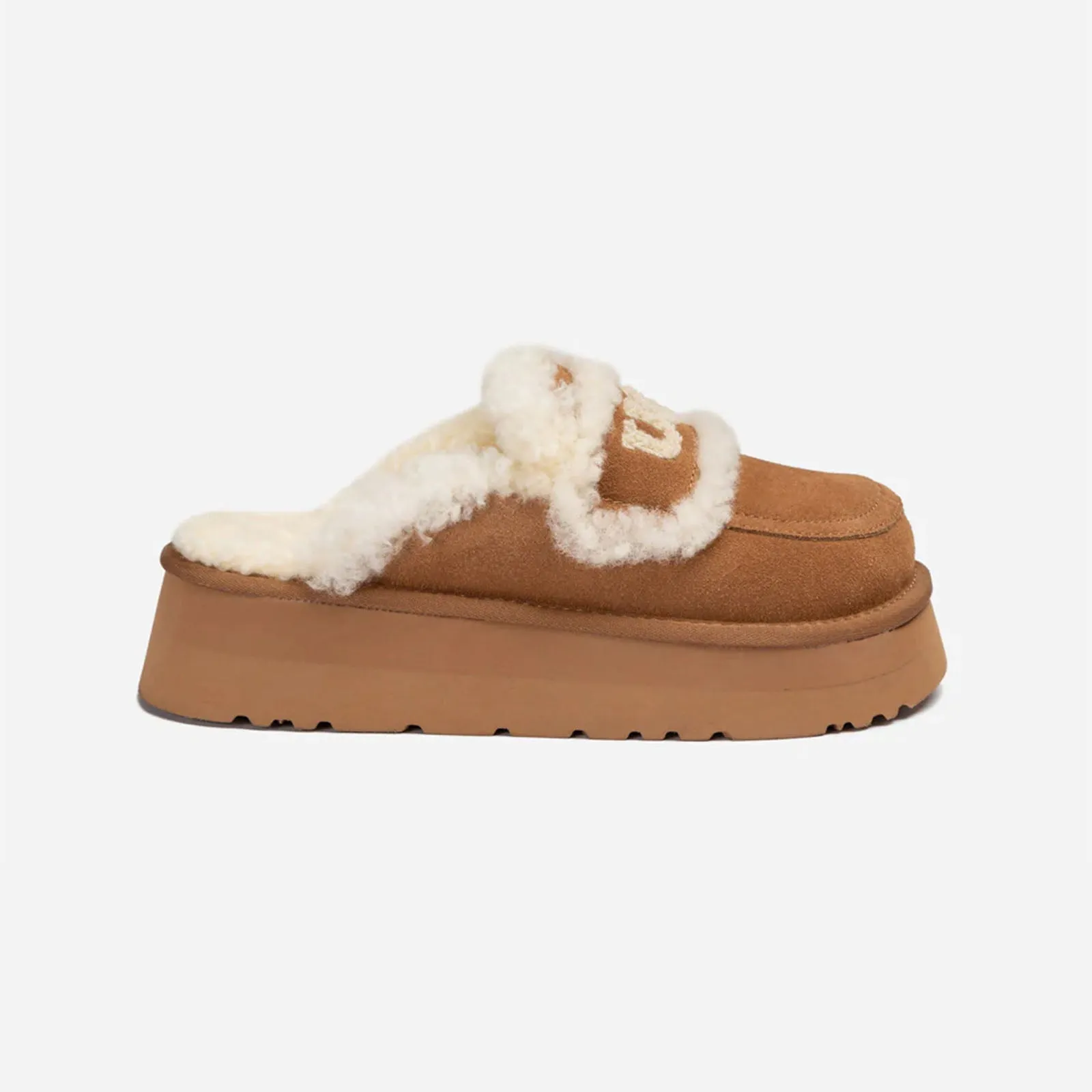 Ugg Slipper Ladies Platform Violet Chestnut 39