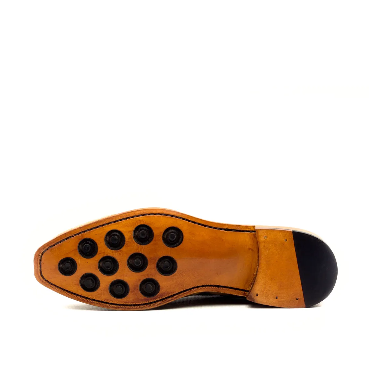 Unique Handcrafted Gold Single Strap Monkstrap