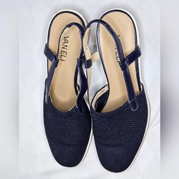 Vaneli Grace Round Toe Slip-on Wedge,  Women's Size 7N