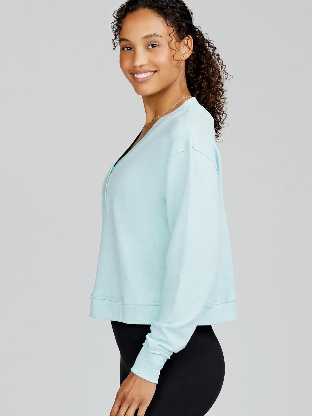 Varsity Henley Sweatshirt