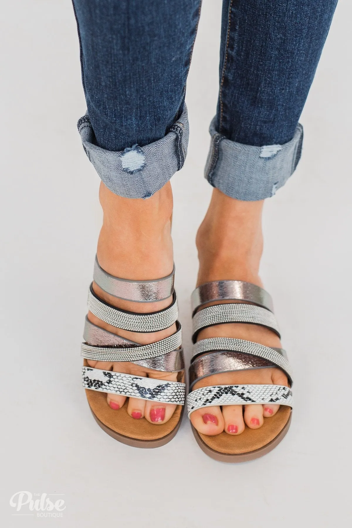 Very G Ginger Sandals- Pewter