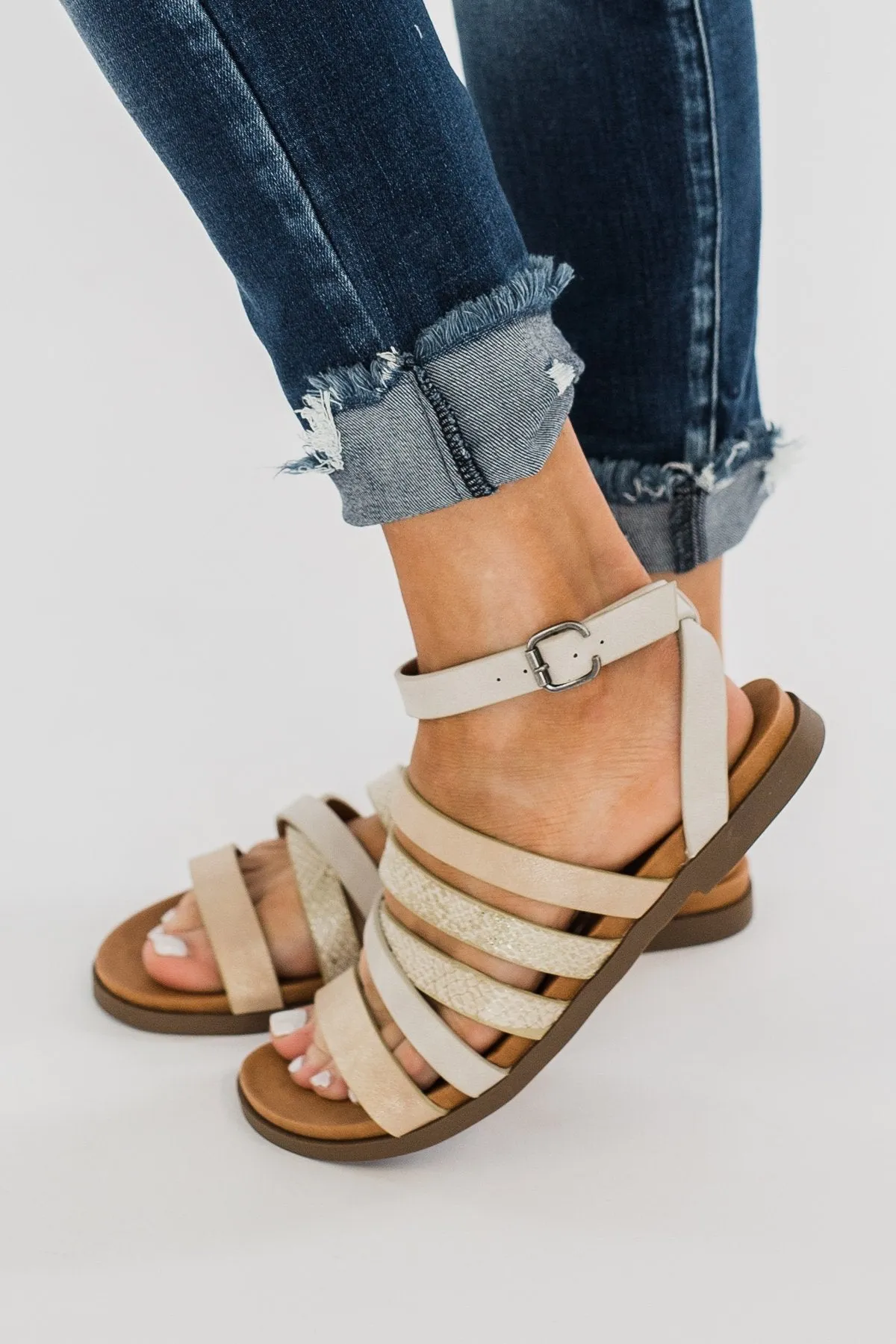 Very G Virginia Sandals- Cream