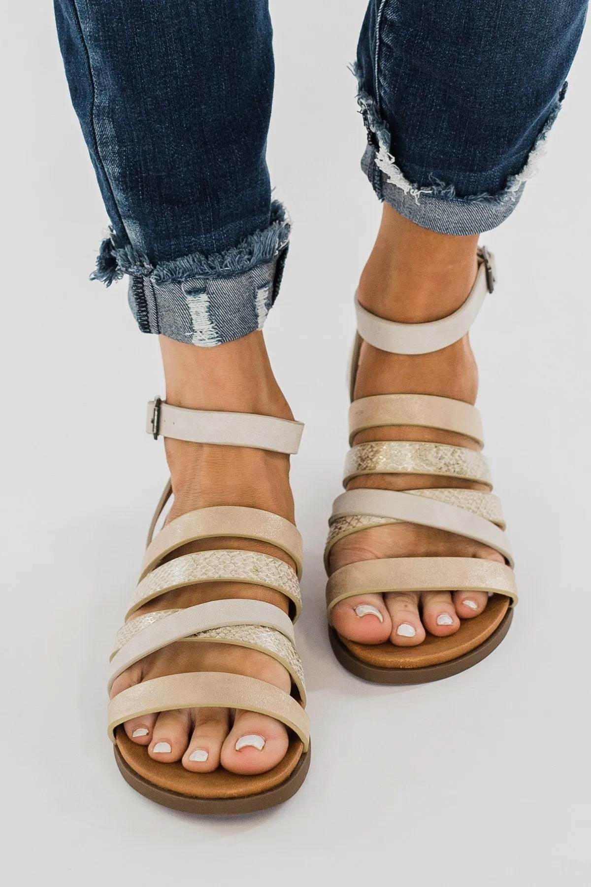 Very G Virginia Sandals- Cream