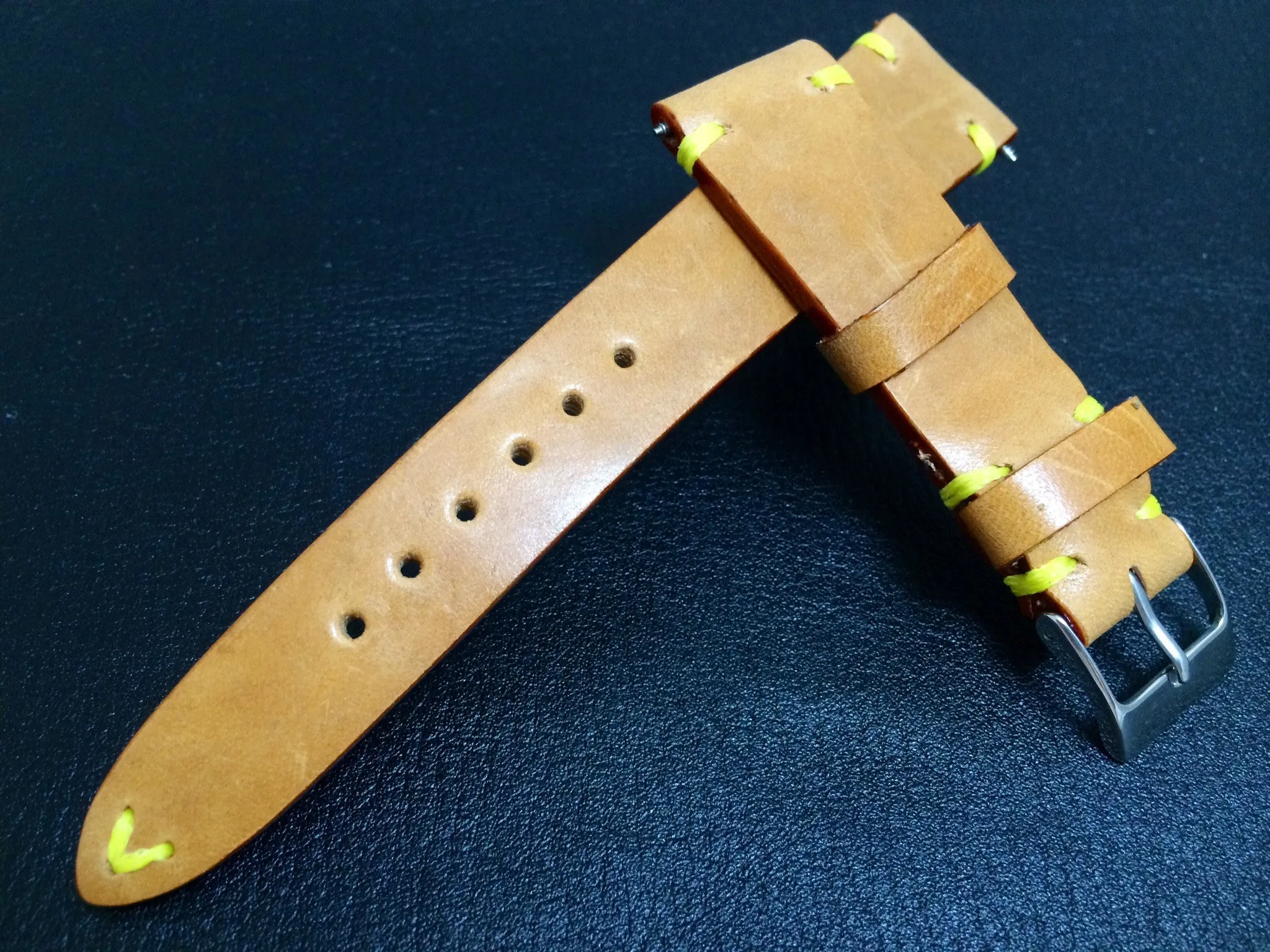 Vintage (1980's) Louis Vuitton Leather material watch Strap for Rolex, IWC - (20mm/16mm)