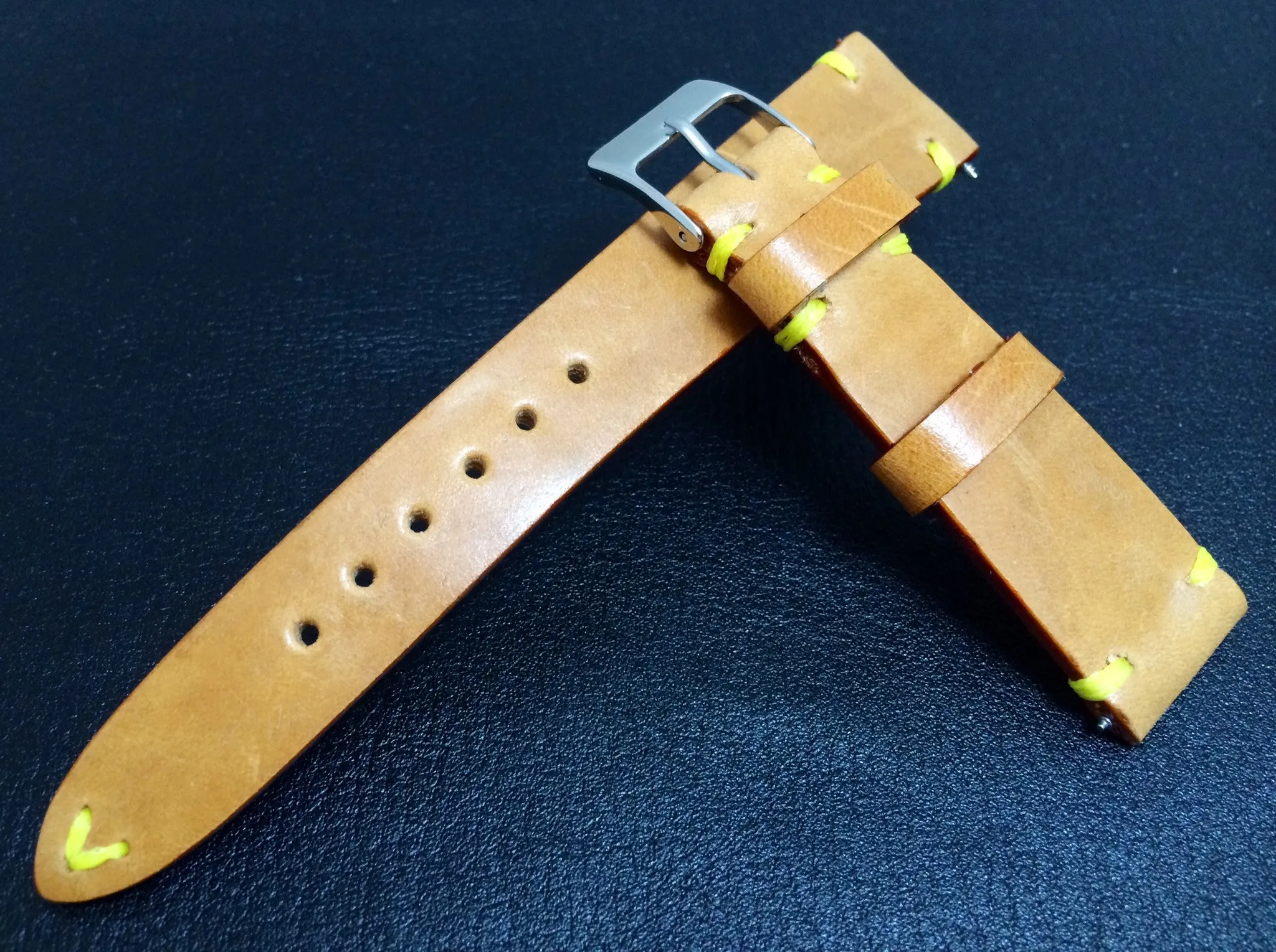 Vintage (1980's) Louis Vuitton Leather material watch Strap for Rolex, IWC - (20mm/16mm)