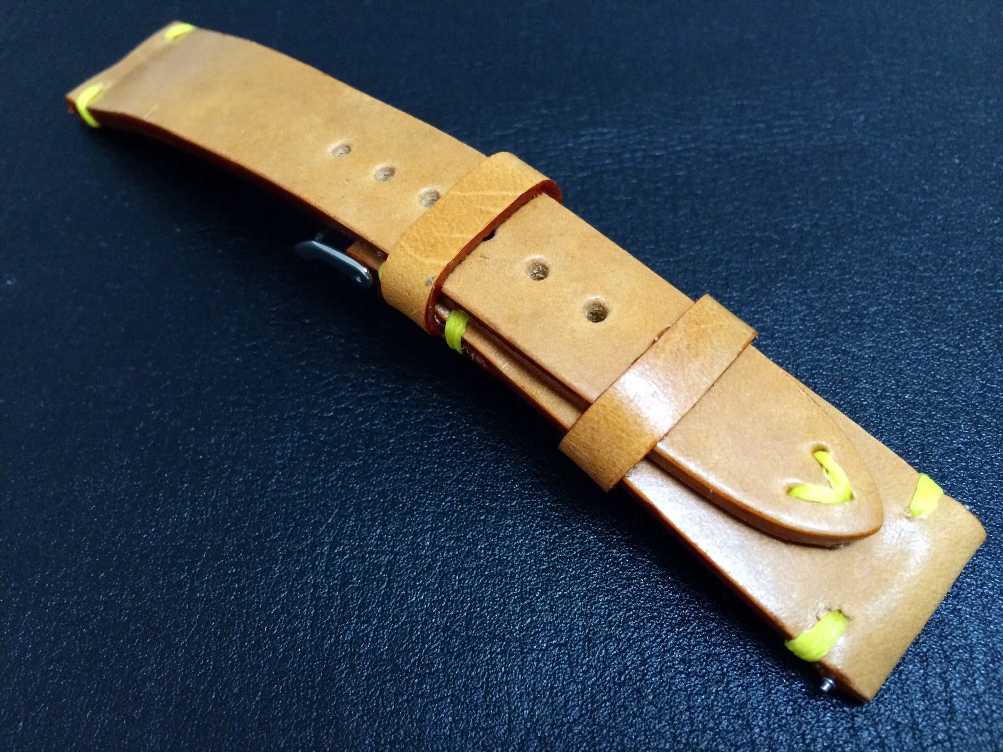 Vintage (1980's) Louis Vuitton Leather material watch Strap for Rolex, IWC - (20mm/16mm)
