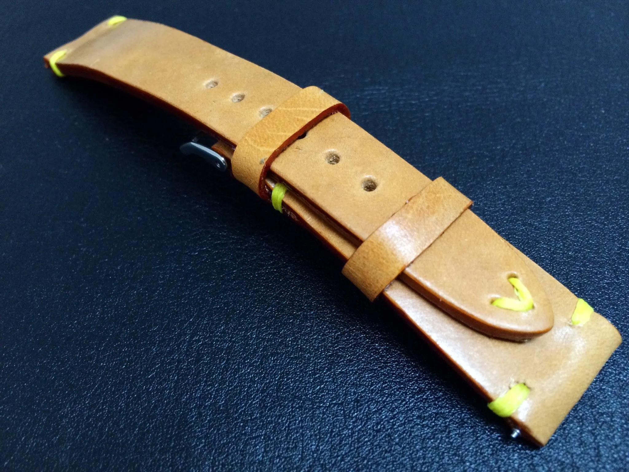 Vintage (1980's) Louis Vuitton Leather material watch Strap for Rolex, IWC - (20mm/16mm)