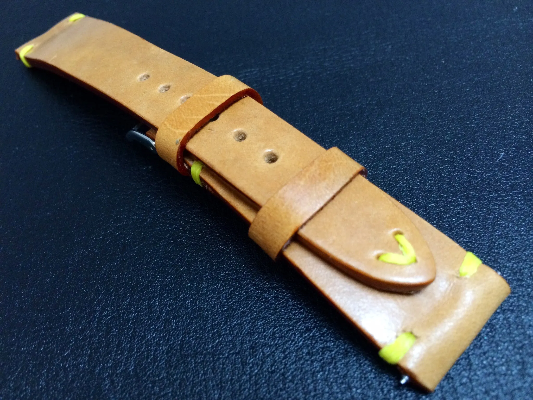 Vintage (1980's) Louis Vuitton Leather material watch Strap for Rolex, IWC - (20mm/16mm)