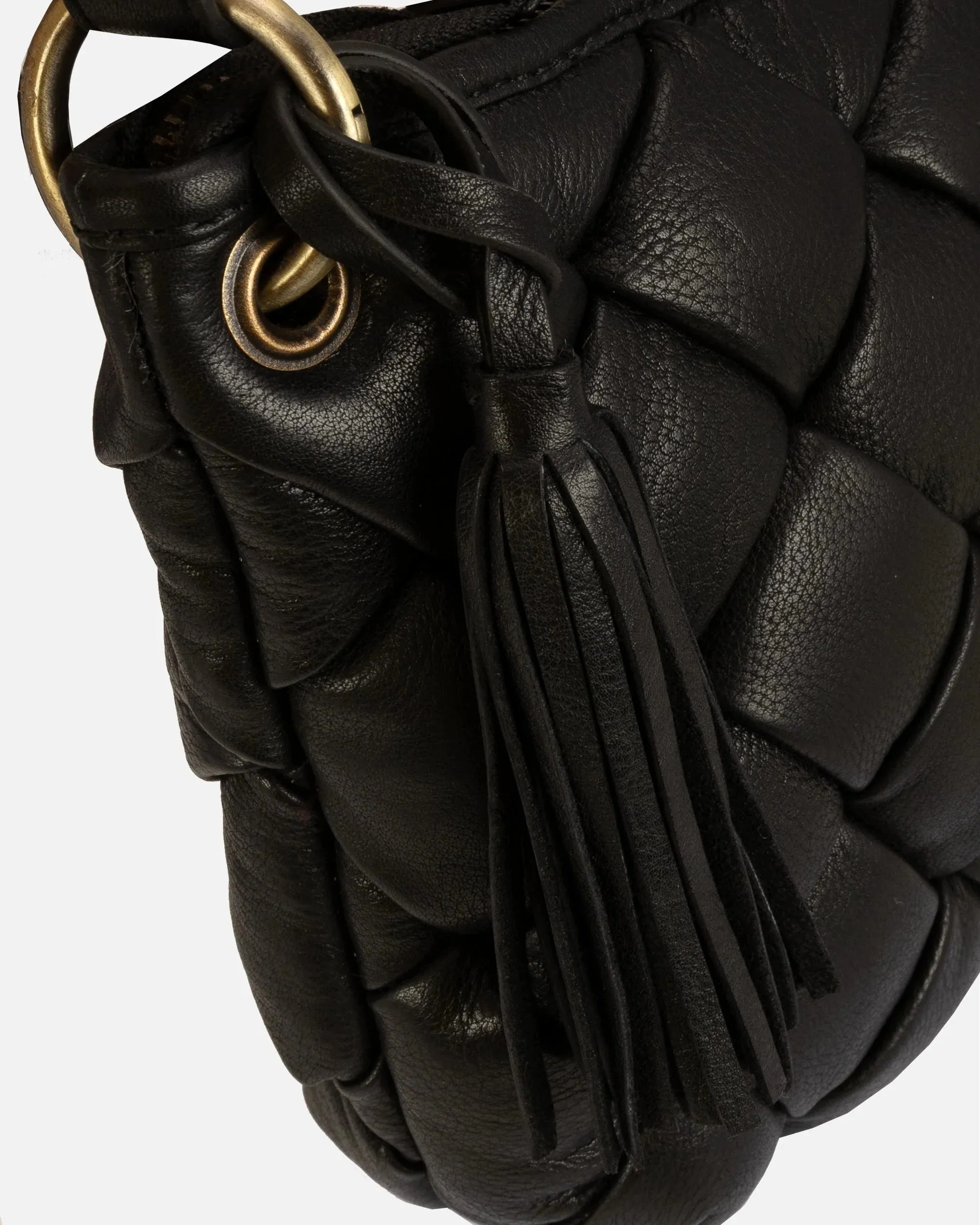 Wang Woven Leather Shoulder Bag