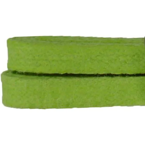 Waxed Cotton 1/4" Flat Dress Laces Custom Length with Tip - Lucky Lime (1 Pair Pack) Shoelaces