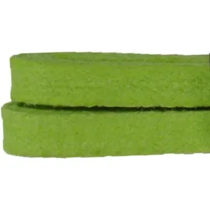 Waxed Cotton 1/4" Flat Dress Laces Custom Length with Tip - Lucky Lime (1 Pair Pack) Shoelaces