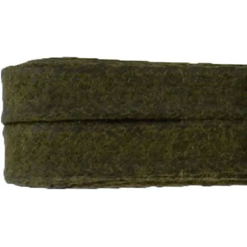 Waxed Cotton 1/4" Flat Dress Laces Custom Length with Tip - Olive Green (1 Pair Pack) Shoelaces