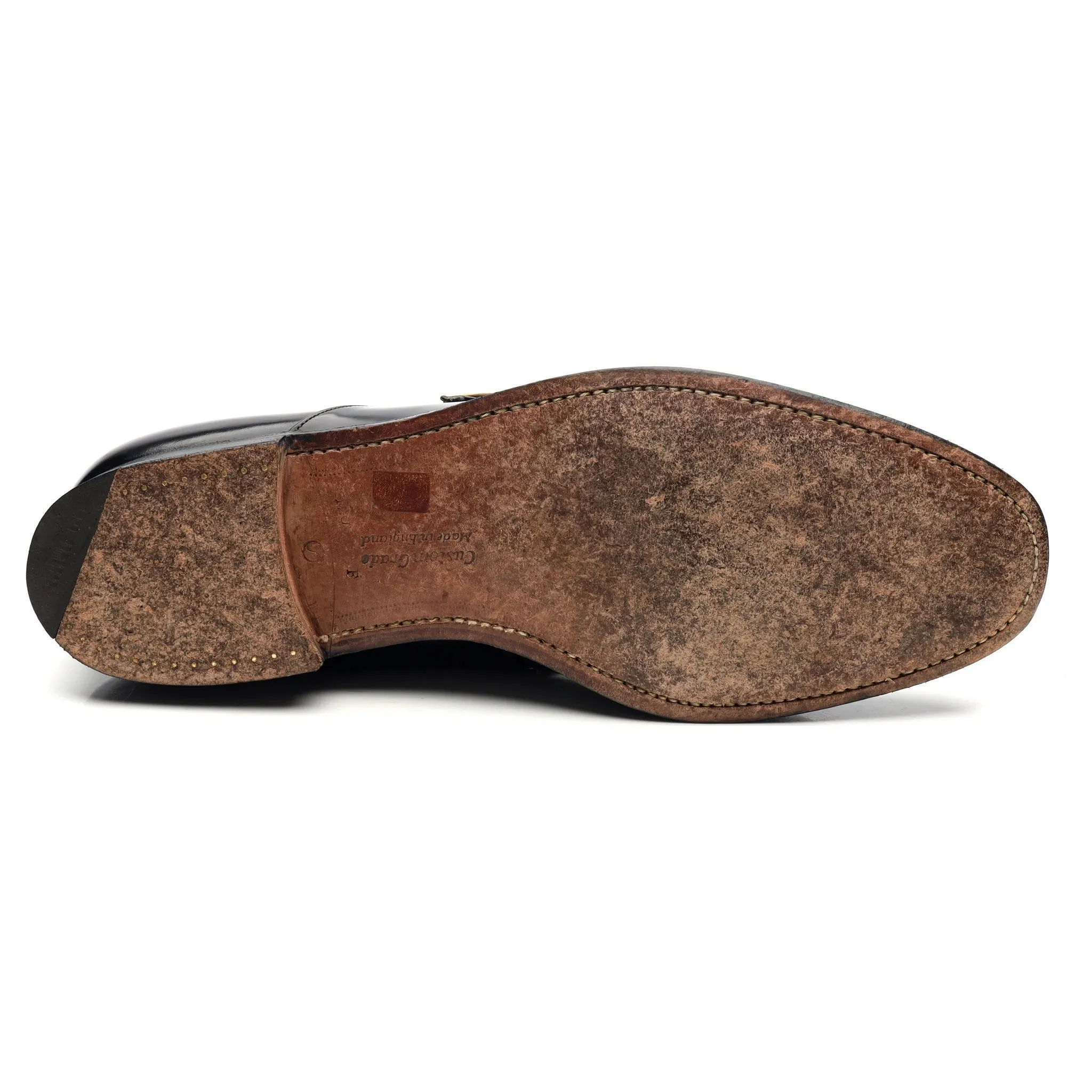'Westbury' Black Leather Monk Strap UK 12 F