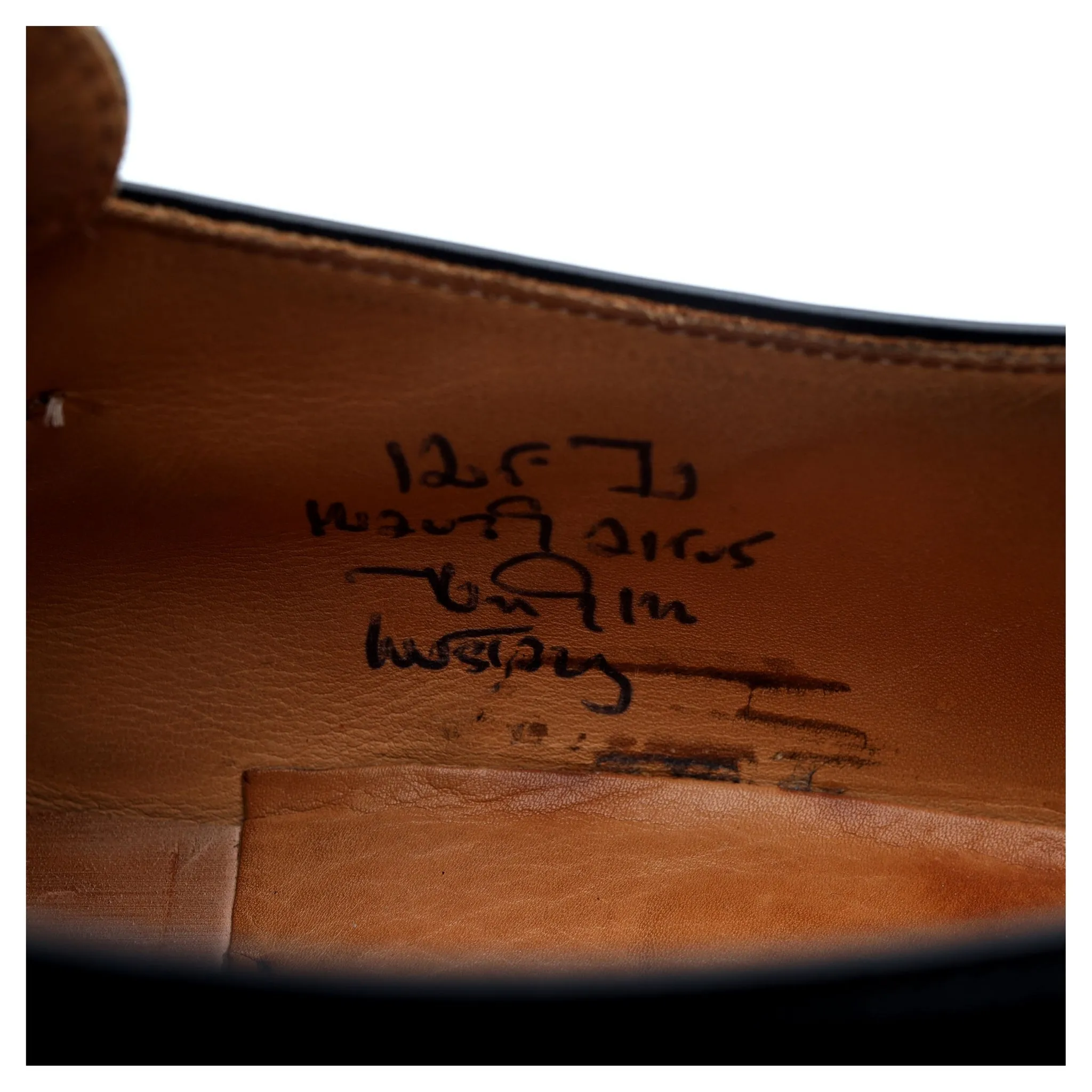'Westbury' Black Leather Monk Strap UK 12 F