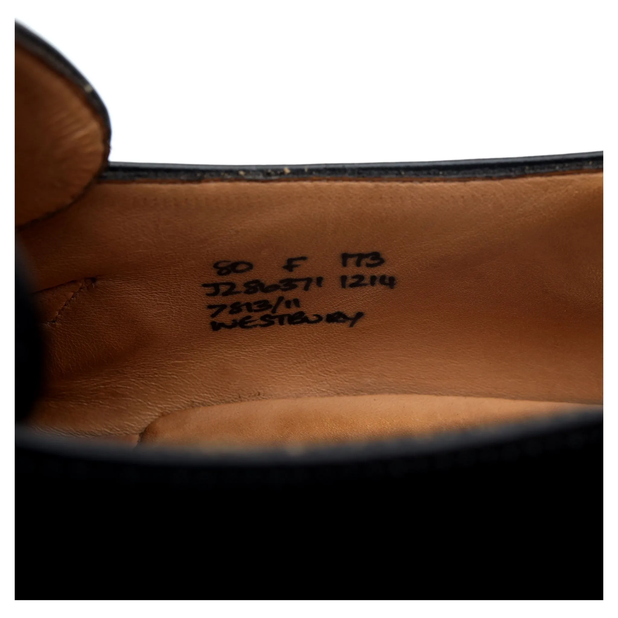 'Westbury' Black Leather Monk Strap UK 8 F