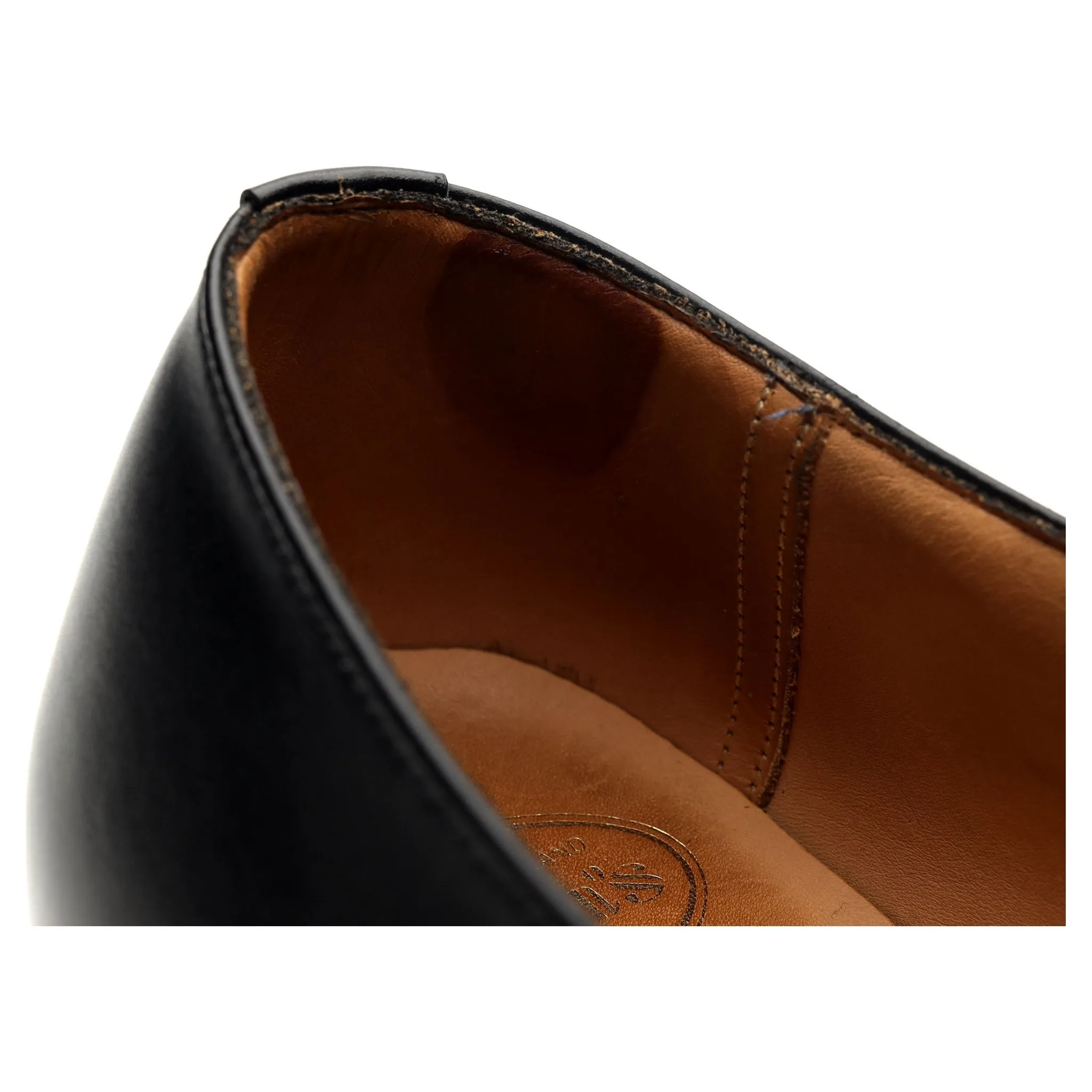 'Westbury' Black Leather Monk Strap UK 8 F