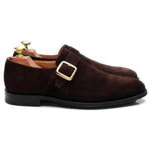 'Westbury' Dark Brown Suede Monk Strap UK 7 F
