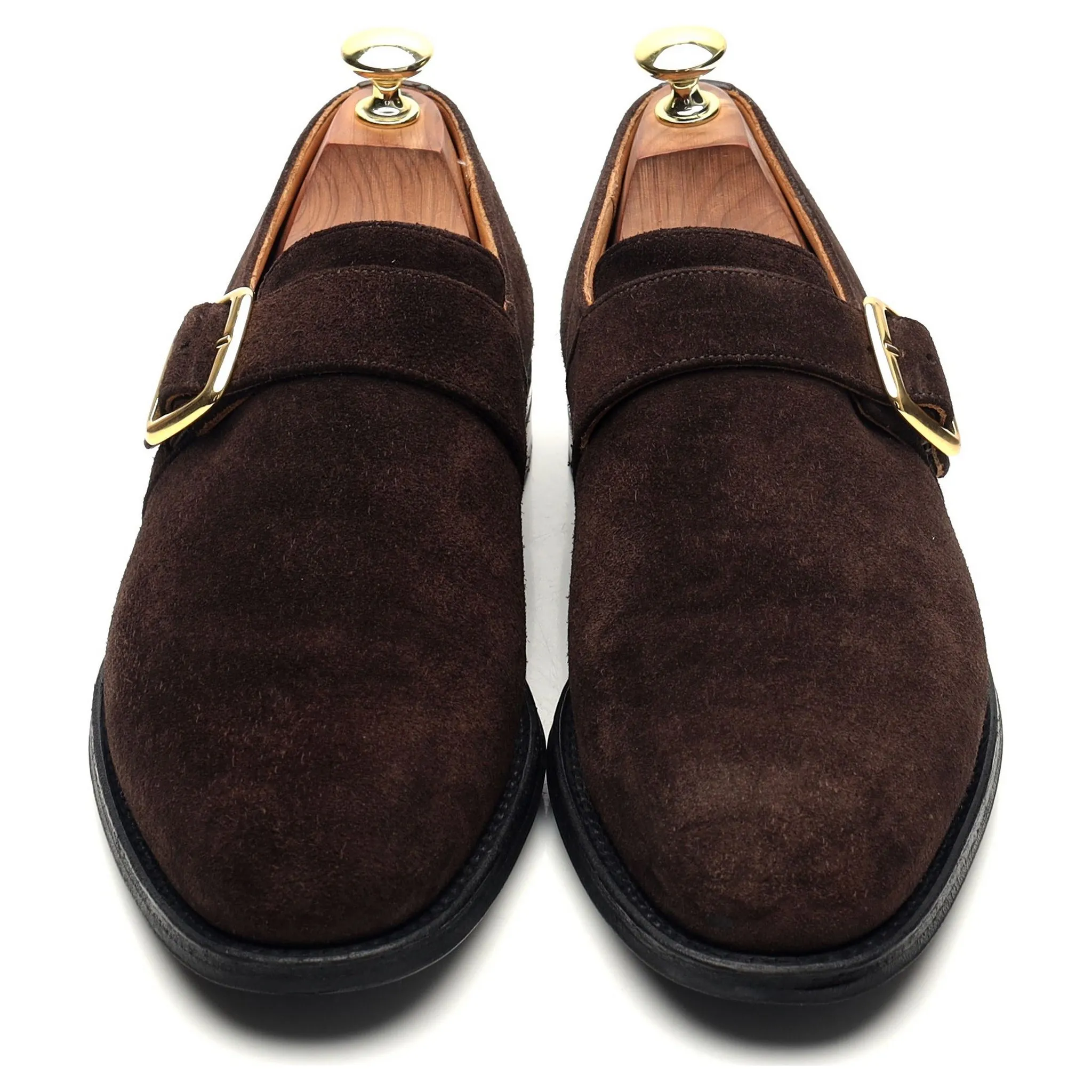 'Westbury' Dark Brown Suede Monk Strap UK 7 F