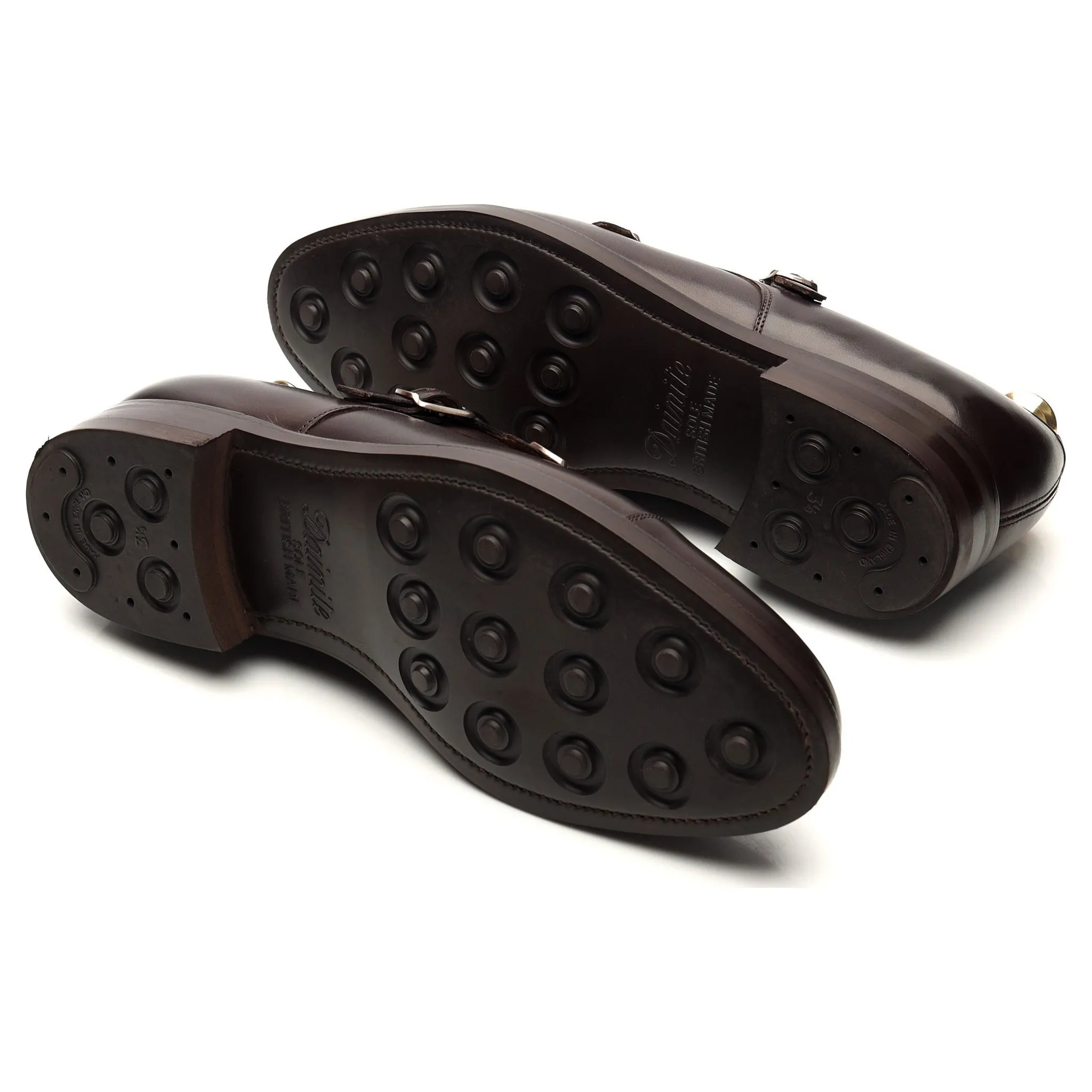'Westminster' Dark Brown Leather Double Monk Strap UK 8.5 E