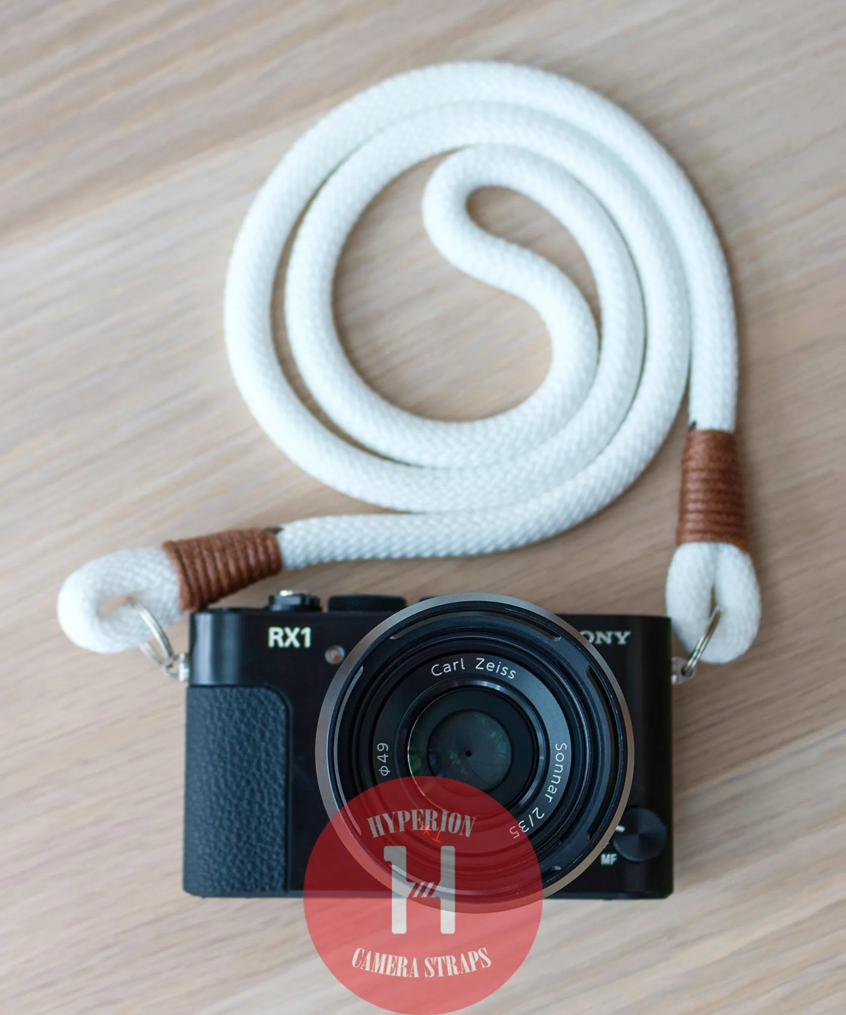 White Acrylic Camera Strap
