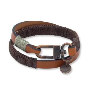 Wide Hand-knotted Double Wrap Bracelet