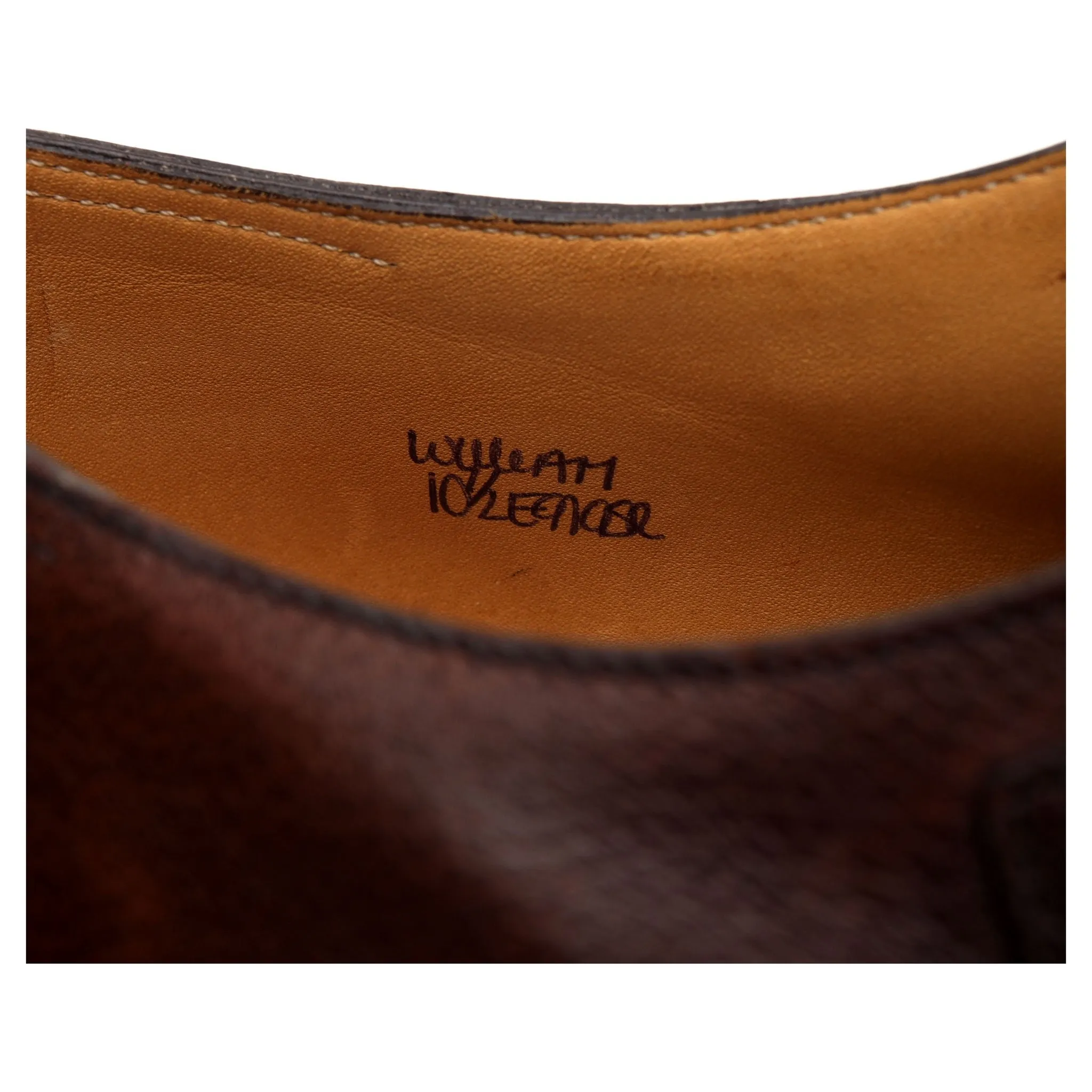 'William' Brown Leather Double Monk Strap UK 10.5 E