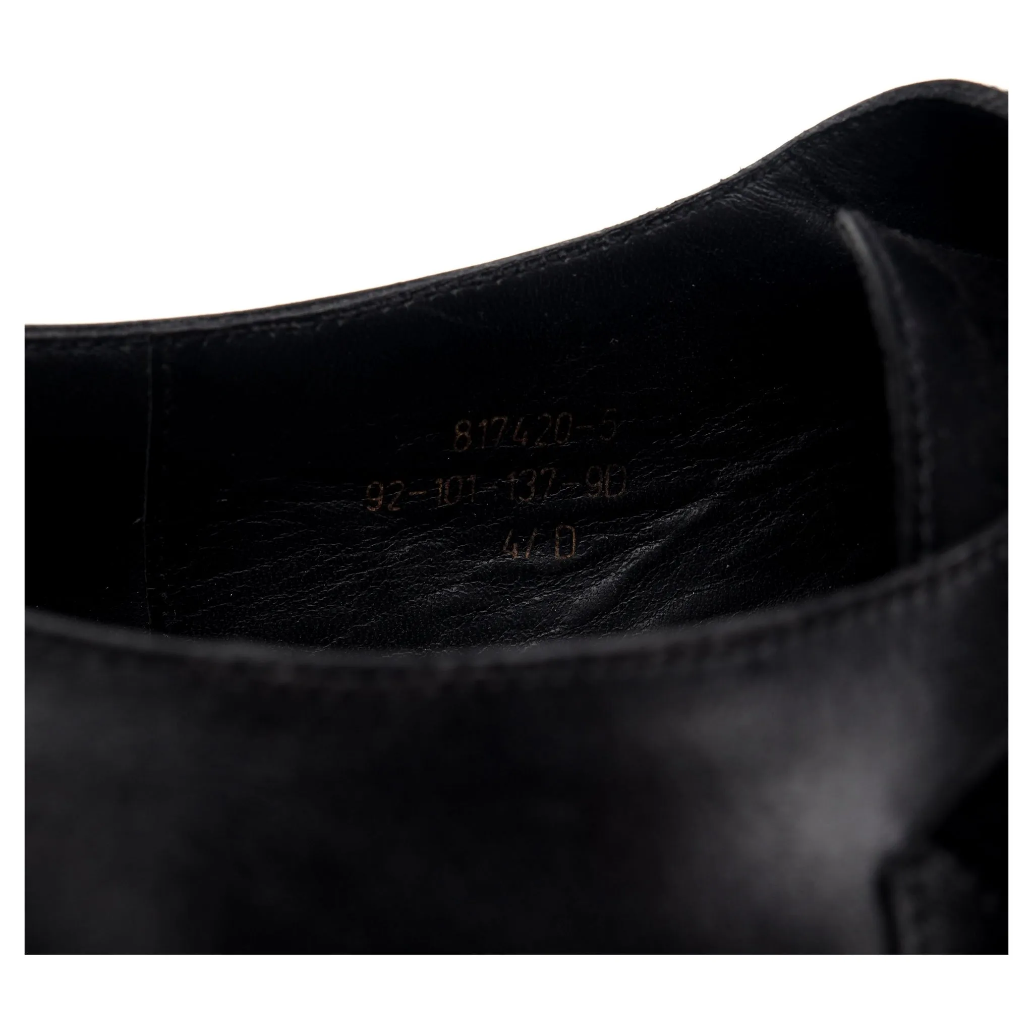 'Women's' Black Leather Double Monk Strap UK 4.5 D