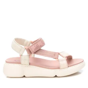 Women's Hiking Sandals By XTI, 14123006 Pink And White