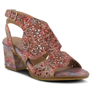 Women's L'Artiste | Giti Ankle Strap Sandal | Red Multi