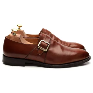 'Woodham' Brown Leather Monk Strap UK 10 F