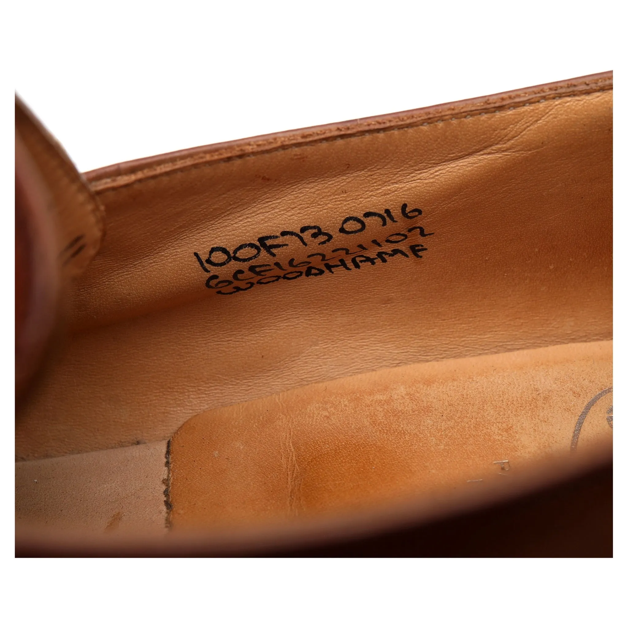 'Woodham' Brown Leather Monk Strap UK 10 F