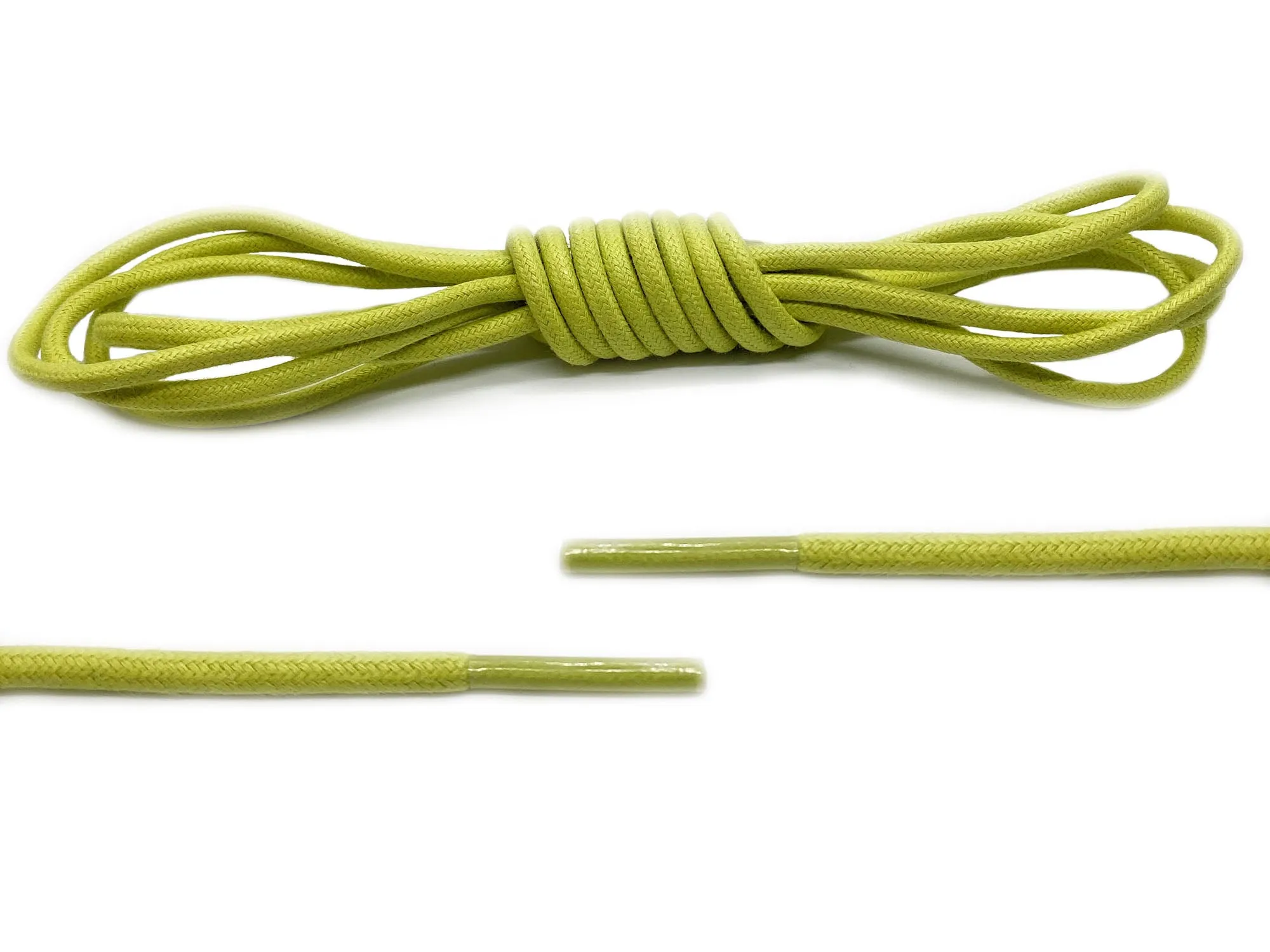 Yellow Round Waxed Laces