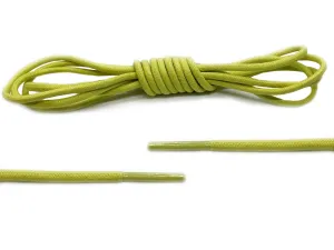 Yellow Round Waxed Laces