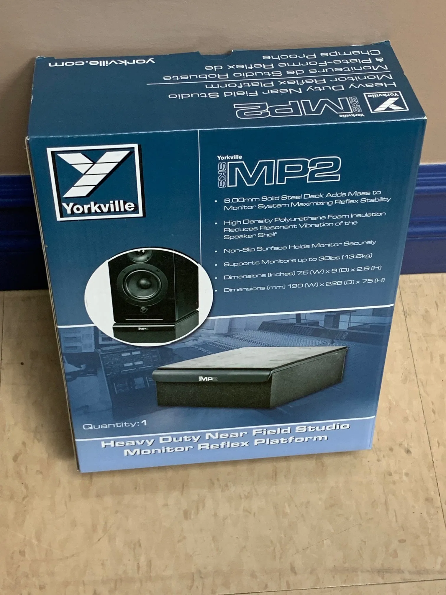 Yorkville SKS-MP2 Studio Monitor Isolation Platform - 7.5 X 9 Inches