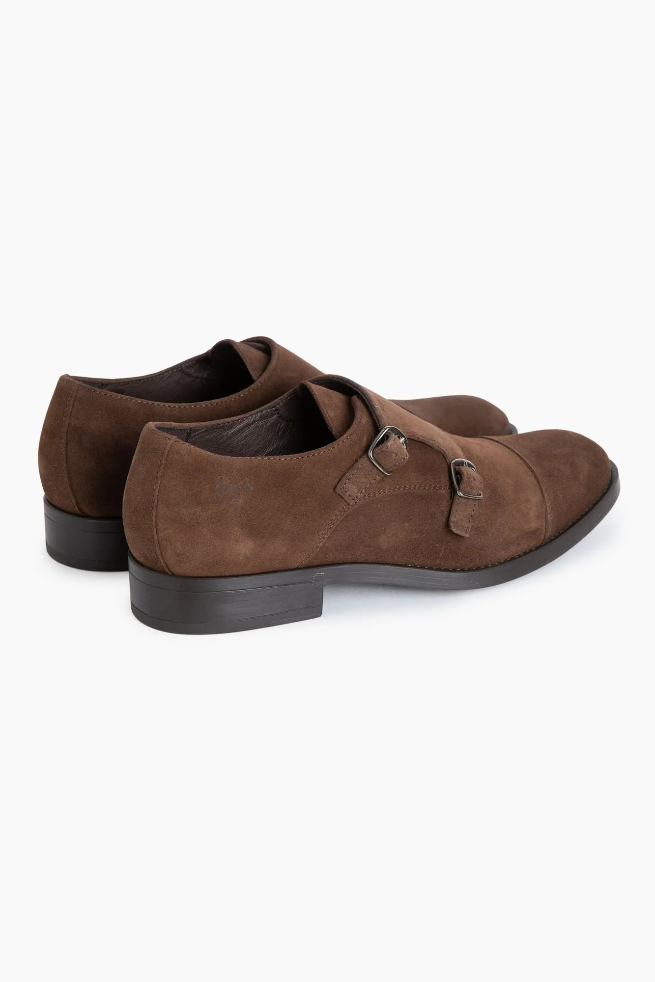 Zapato Monk Strap Piel Marrón