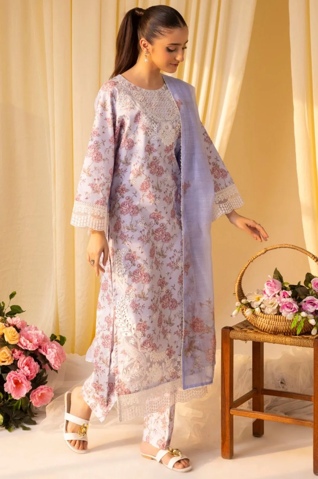 ZP-05  2PC STITCHED  (SHIRT DUPATTA)