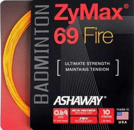 ZyMax 69 Fire Badminton String Set 10m